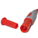 Double End 4mm Male Banana Plug Soft Silicone Test Cable Connector Multimeter Test Lead Red
