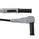 Double End 4mm Male Banana Plug Soft Silicone Test Cable Connector Multimeter Test Lead Black