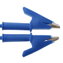 High Quality Double-ended Clips Cable Alligator Testing Probe Lead Wire 100CM 15A Blue