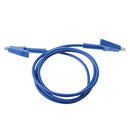 High Quality Double-ended Clips Cable Alligator Testing Probe Lead Wire 100CM 15A Blue
