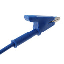 High Quality Double-ended Clips Cable Alligator Testing Probe Lead Wire 100CM 15A Blue