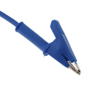 High Quality Double-ended Clips Cable Alligator Testing Probe Lead Wire 100CM 15A Blue
