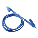 High Quality Double-ended Clips Cable Alligator Testing Probe Lead Wire 100CM 15A Blue