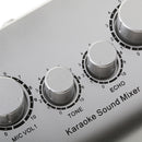Mini Karaoke Sound Echo Mixer System Audio Process Stereo Pre-Amplifier Microphone EU Plug for KTV TV PC