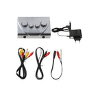 Mini Karaoke Sound Echo Mixer System Audio Process Stereo Pre-Amplifier Microphone EU Plug for KTV TV PC