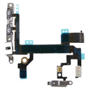 Switch Power Button On/Off and Volume Control and Flash Light and Mic and Mute Button Connector Flex Cable with Bracket Replacement part for iphone 5S