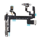Switch Power Button On/Off and Volume Control and Flash Light and Mic and Mute Button Connector Flex Cable with Bracket Replacement part for iphone 5S