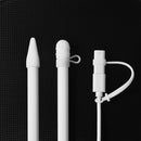 Silicone Protective Anti-lost Pencil Cap/Cap Holder/Tip Cover/Adapter Tether for Apple iPad Pro Pencil White