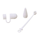 Silicone Protective Anti-lost Pencil Cap/Cap Holder/Tip Cover/Adapter Tether for Apple iPad Pro Pencil White