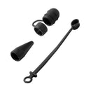 Silicone Protective Anti-lost Pencil Cap/Cap Holder/Tip Cover/Adapter Tether for Apple iPad Pro Pencil Black