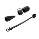 Silicone Protective Anti-lost Pencil Cap/Cap Holder/Tip Cover/Adapter Tether for Apple iPad Pro Pencil Black