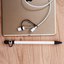 Silicone Protective Anti-lost Pencil Cap/Cap Holder/Tip Cover/Adapter Tether for Apple iPad Pro Pencil Black