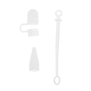 Silicone Protective Anti-lost Pencil Cap/Cap Holder/Tip Cover/Adapter Tether for Apple iPad Pro Pencil Clear