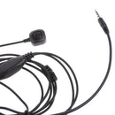 3.5mm Jack In-Ear Throat Mic Microphone Overhead Microphone Anti-radiation Headphone for Smart Phones
