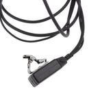 Universal 3.5mm Plug-in Covert Acoustic Air Tube Headset Earpiece MIC & PTT (Push to Talk) for Phones & iPad