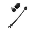 Silicone Protective Cap Cover Anti-Lost Holder & Connector Tether For Apple iPad Pro Pencil (Black)