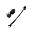 Silicone Protective Cap Cover Anti-Lost Holder & Connector Tether For Apple iPad Pro Pencil (Black)