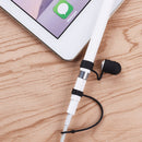 Silicone Protective Cap Cover Anti-Lost Holder & Connector Tether For Apple iPad Pro Pencil (Black)