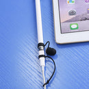 Silicone Protective Cap Cover Anti-Lost Holder & Connector Tether For Apple iPad Pro Pencil (Black)