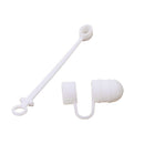 Silicone Protective Cap Cover Anti-Lost Holder & Connector Tether For Apple iPad Pro Pencil (White)
