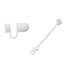 Silicone Protective Cap Cover Anti-Lost Holder & Connector Tether For Apple iPad Pro Pencil (White)