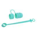 Silicone Protective Cap Cover Anti-Lost Holder & Connector Tether For Apple iPad Pro Pencil (Green)