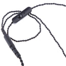 Gold Plated 3.5mm DIY Braided Line Earphone Audio Cable with Mic Replacement Headphone Wire