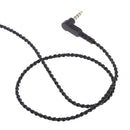Gold Plated 3.5mm DIY Braided Line Earphone Audio Cable with Mic Replacement Headphone Wire
