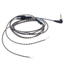 3.5mm Right Angle Audio Cable Repair Wire and Microphone for Headphone Earphone 120cm