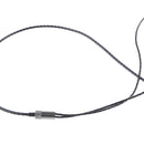 PVC Material Copper Wire Core Durable Earphone Audio Cable Connector Repair Replacement Headphone Wire Line DIY Black and Gray