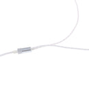 PVC Material Copper Wire Core Durable Earphone Audio Cable Connector Repair Replacement Headphone Wire Line DIY White and Silver