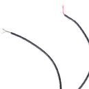 PVC Cover 3.5mm Jack Volume Control Headset Repair Replace Cord Cable Wire Black