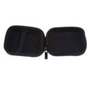 Portable Scratch Resistant Carrying Hard Case Bag Pouch for Earphone Headset Black