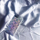 Glitter Silver Holographic Crocodile Pattern Phone Back Cover Case for iPhone 7