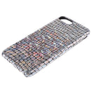 Glitter Silver Holographic Crocodile Pattern Phone Back Cover Case for iPhone 7Plus