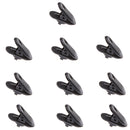 10 Pieces Earphone Headset Collar Durable Cuff Clip Holder Hook Loop Black
