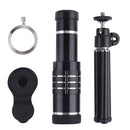 18X Telephoto Lens , Aluminum Telephoto Lens Telescope Camera Lens + Tripod + Mount Accessory for iPhone Samsung HUAWEI etc