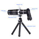 18X Telephoto Lens , Aluminum Telephoto Lens Telescope Camera Lens + Tripod + Mount Accessory for iPhone Samsung HUAWEI etc