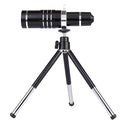18X Telephoto Lens , Aluminum Telephoto Lens Telescope Camera Lens + Tripod + Mount Accessory for iPhone Samsung HUAWEI etc