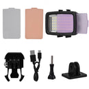 Waterproof LED Video Light 40m Diving Fill-in Light Ultra Bright 1800Lm 60-LED 5500K 12W 3-Modes Studio Light for GoPro Action Camera Sony Canon DSLR Cameras