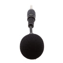 Professional 3.5mm Plug-In Condenser Microphones + Windscreen Sponge Sleeve