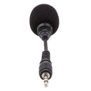 Professional 3.5mm Plug-In Condenser Microphones + Windscreen Sponge Sleeve