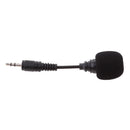 Professional 3.5mm Plug-In Condenser Microphones + Windscreen Sponge Sleeve