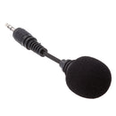 Professional 3.5mm Plug-In Condenser Microphones + Windscreen Sponge Sleeve