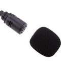 Professional 3.5mm Plug-In Condenser Microphones + Windscreen Sponge Sleeve