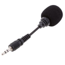 Professional 3.5mm Plug-In Condenser Microphones + Windscreen Sponge Sleeve