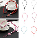 Multicolor Lanyard Strap Holder for Mobile Phone Key Chain ID Badge Cards Black