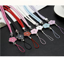 Multicolor Lanyard Strap Holder for Mobile Phone Key Chain ID Badge Cards Black