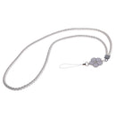 Multicolor Lanyard Strap Holder for Mobile Phone Key Chain ID Badge Cards White