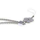 Multicolor Lanyard Strap Holder for Mobile Phone Key Chain ID Badge Cards White